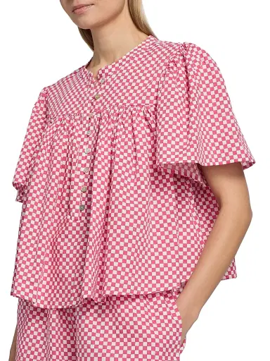 Papinelle Women's Anais Gathered Boxer Pajamas | Thumbnail 6 Papinelle Women's Anais Gathered Boxer Pajamas | Thumbnail 6