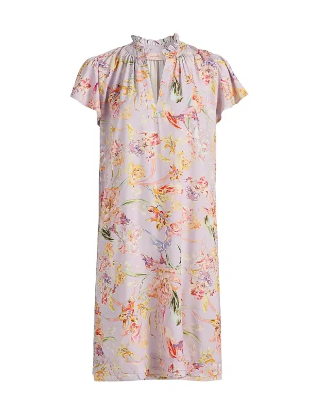 Papinelle Women's Bailey Flutter-Sleeve Nightie - Soft Lavender