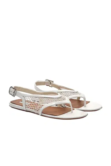 Alaïa Fishnet Flat Sandal | Thumbnail 1 Alaïa Fishnet Flat Sandal | Thumbnail 1