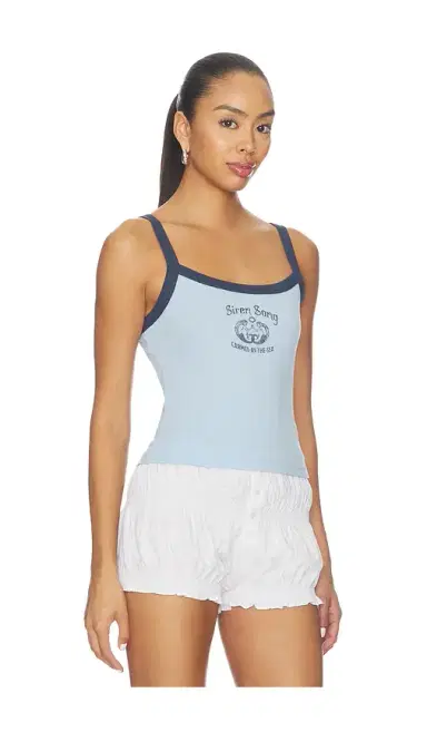 DAYDREAMER Siren Song Pointelle 90s Tank Top | Thumbnail 2