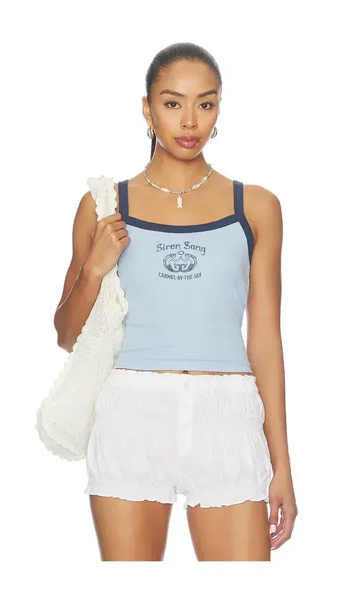 DAYDREAMER Siren Song Pointelle 90s Tank Top