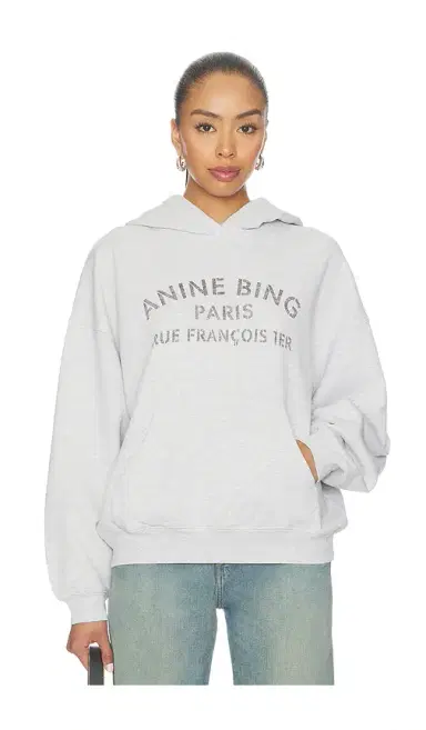 Anine Bing Harvey Sweatshirt Paris Stencil | Thumbnail 1