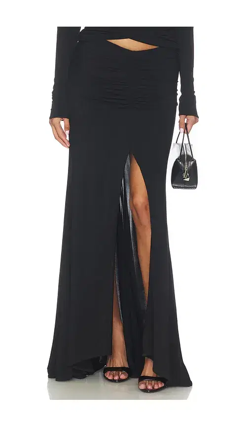 MISHA The Jersey Gathered Skirt