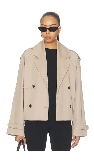 Anine Bing Rickie Cropped Trench | Thumbnail 2
