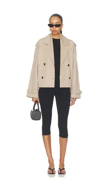 Anine Bing Rickie Cropped Trench | Thumbnail 5