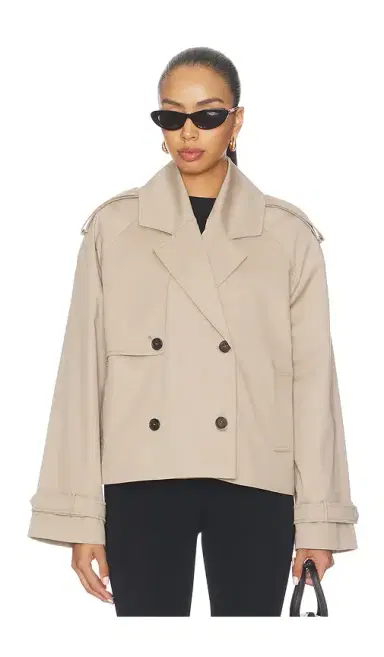 Anine Bing Rickie Cropped Trench | Thumbnail 1