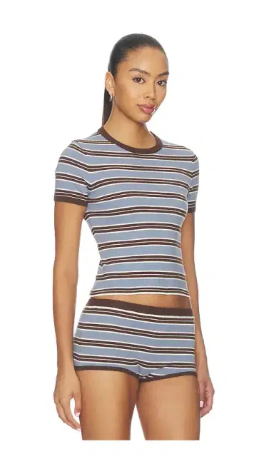 Lovers and Friends Haize Stripe Short Sleeve Tee | Thumbnail 2