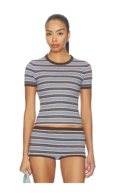 Lovers and Friends Haize Stripe Short Sleeve Tee | Thumbnail 1