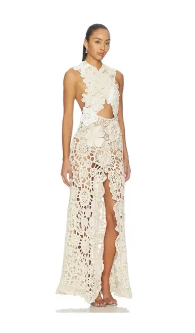 Bronx and Banco Casablanca Crochet Naia Dress | Thumbnail 2