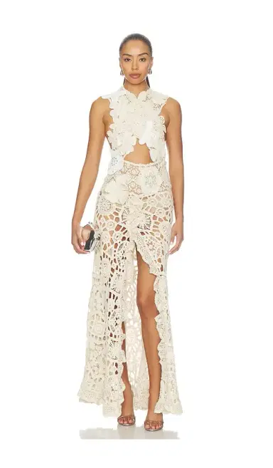 Bronx and Banco Casablanca Crochet Naia Dress | Thumbnail 1