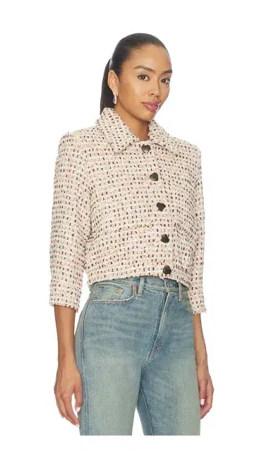 L'Agence Jia Crop 3/4 Sleeve Jacket | Thumbnail 2 L'Agence Jia Crop 3/4 Sleeve Jacket | Thumbnail 2