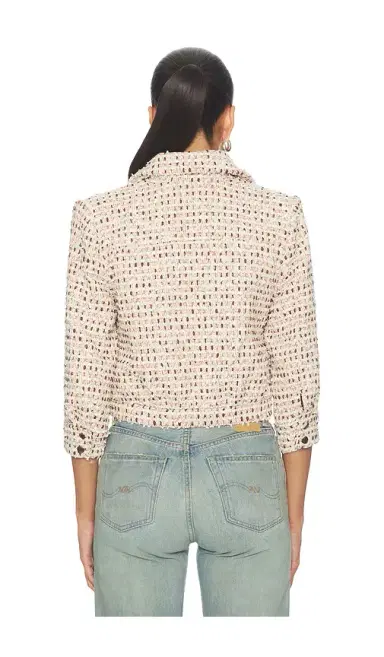 L'Agence Jia Crop 3/4 Sleeve Jacket | Thumbnail 3 L'Agence Jia Crop 3/4 Sleeve Jacket | Thumbnail 3