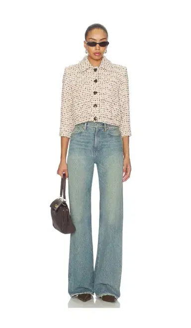 L'Agence Jia Crop 3/4 Sleeve Jacket | Thumbnail 4 L'Agence Jia Crop 3/4 Sleeve Jacket | Thumbnail 4