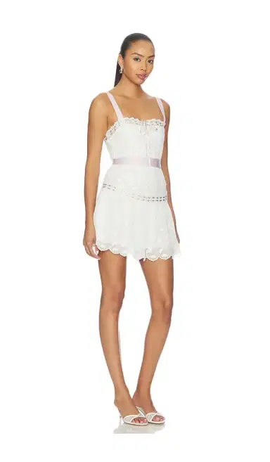 For Love & Lemons Noah Embroidered Mini Dress | Thumbnail 2