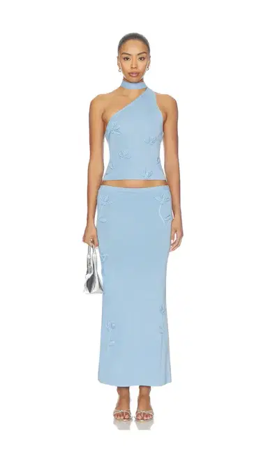 MAJORELLE Kaidyn One Shoulder Flower Embroidered Top | Thumbnail 4 MAJORELLE Kaidyn One Shoulder Flower Embroidered Top | Thumbnail 4