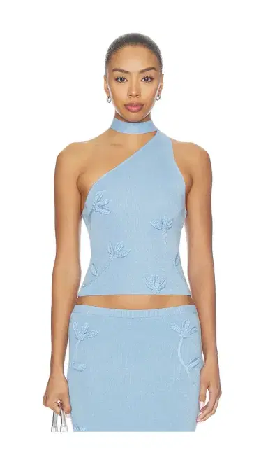 MAJORELLE Kaidyn One Shoulder Flower Embroidered Top | Thumbnail 1 MAJORELLE Kaidyn One Shoulder Flower Embroidered Top | Thumbnail 1