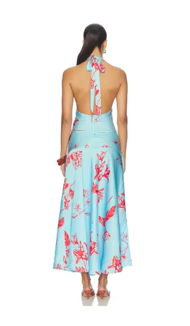 Juliet Johnstone Satin Button Dress | Thumbnail 4