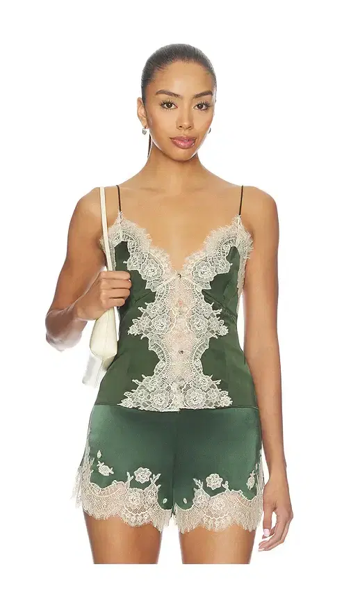 Alice + Olivia Alice + Olivia Julietta Cutaway Lace Slip Top