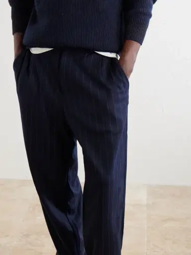 Sease Tapered Pinstriped Wool-Blend Trousers - Men | Thumbnail 5 Sease Tapered Pinstriped Wool-Blend Trousers - Men | Thumbnail 5