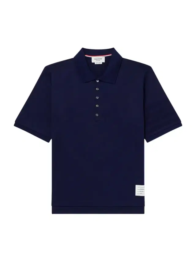 Thom Browne Striped Logo-Appliqué Cotton-Jersey Polo Shirt - Men