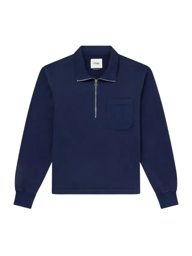 Drake's Cotton-Jersey Half-Zip Sweatshirt - Men