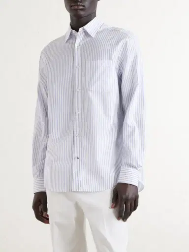 dunhill Striped Cotton Shirt - Men | Thumbnail 3
