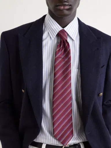 dunhill Striped Cotton Shirt - Men | Thumbnail 5