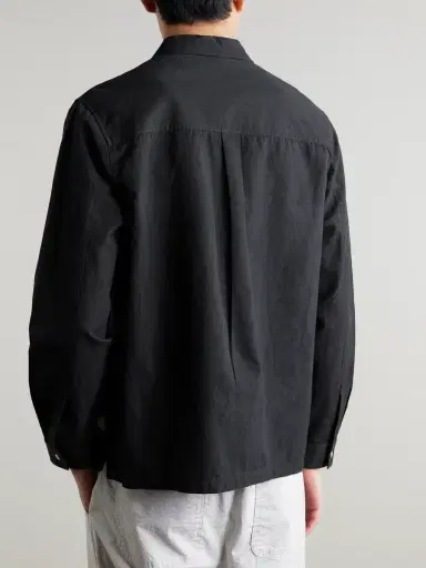 Folk Patch Linen and Cotton-Blend Overshirt - Men | Thumbnail 4