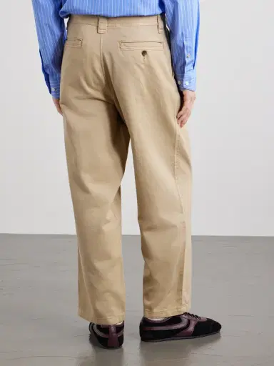 Corridor Wide-Leg Cotton-Twill Trousers - Men | Thumbnail 4