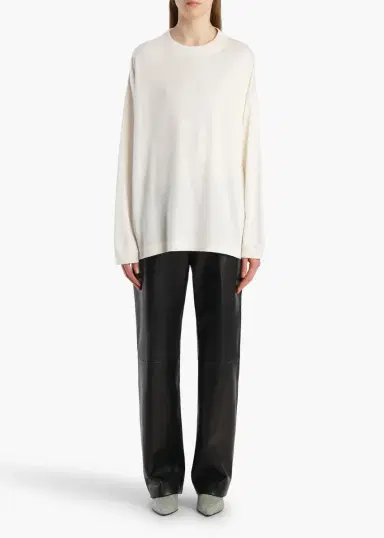 Khaite Dylan Top In Chalk | Thumbnail 2 Khaite Dylan Top In Chalk | Thumbnail 2