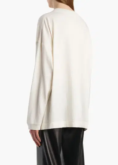 Khaite Dylan Top In Chalk | Thumbnail 4 Khaite Dylan Top In Chalk | Thumbnail 4