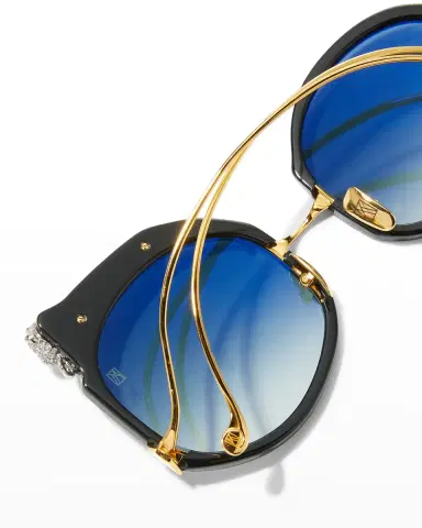 Anna-Karin Karlsson Rose Et Le Reve Leopard Round Acetate Sunglasses | Thumbnail 5 Anna-Karin Karlsson Rose Et Le Reve Leopard Round Acetate Sunglasses | Thumbnail 5