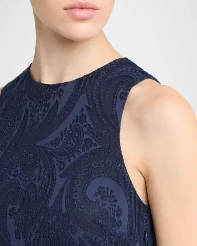 Etro Long Sleeveless Paisley Jacquard Dress | Thumbnail 5 Etro Long Sleeveless Paisley Jacquard Dress | Thumbnail 5