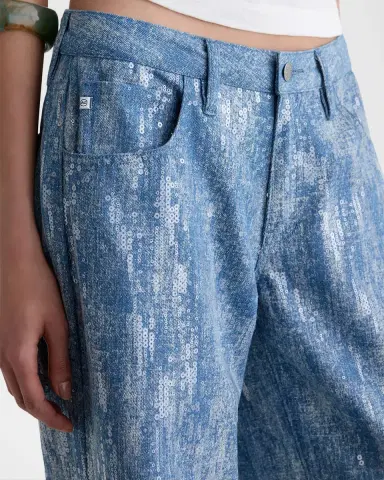 AG Jeans Stella Low-Rise Wide Embellished Jeans | Thumbnail 7 AG Jeans Stella Low-Rise Wide Embellished Jeans | Thumbnail 7