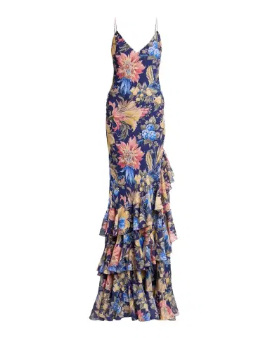 Etro Floral Seersucker Ruffled Maxi Dress | Thumbnail 1