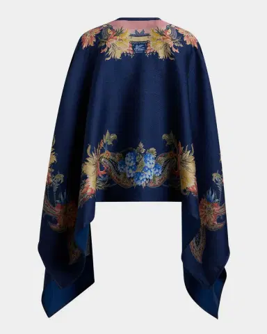 Etro Paisley Wool-Blend Jacquard Cape | Thumbnail 5 Etro Paisley Wool-Blend Jacquard Cape | Thumbnail 5