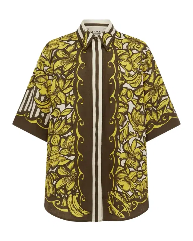 ALÉMAIS Mona Button-Front Shirt