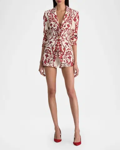 Alice + Olivia Macey Notch-Collar Blazer | Thumbnail 2 Alice + Olivia Macey Notch-Collar Blazer | Thumbnail 2