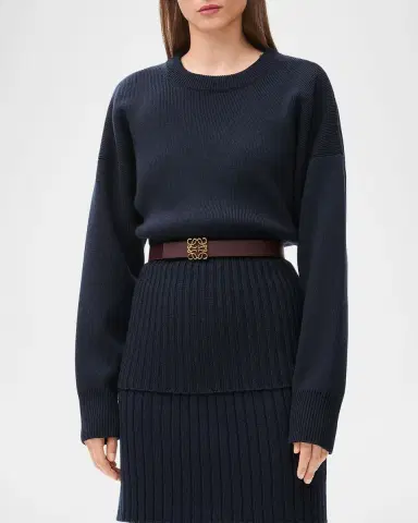 Loewe Anagram Reversible Leather Belt | Thumbnail 2
