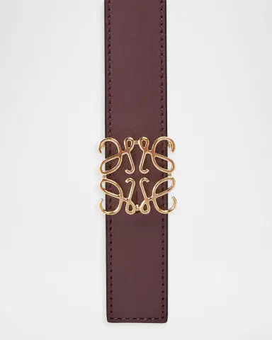 Loewe Anagram Reversible Leather Belt | Thumbnail 3