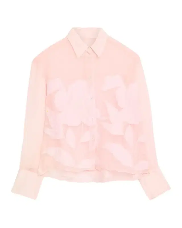 CISSA Floral Embroidered Button-Front Shirt