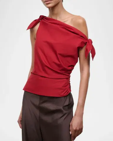 Staud Bellaria Asymmetric Top | Thumbnail 4 Staud Bellaria Asymmetric Top | Thumbnail 4