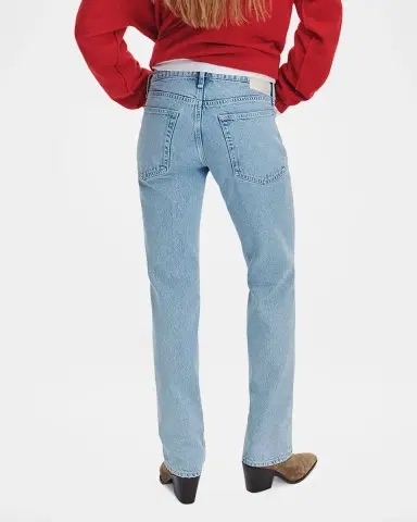 rag & bone Harlow Low-Rise Straight Jeans | Thumbnail 3 rag & bone Harlow Low-Rise Straight Jeans | Thumbnail 3