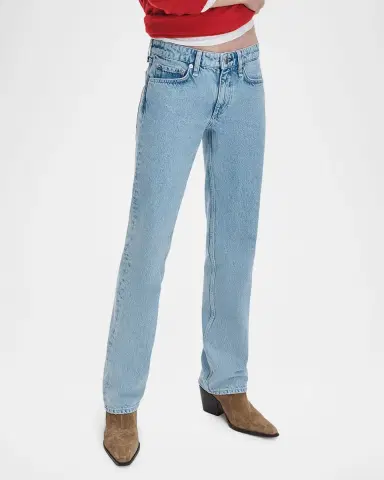 rag & bone Harlow Low-Rise Straight Jeans | Thumbnail 4 rag & bone Harlow Low-Rise Straight Jeans | Thumbnail 4