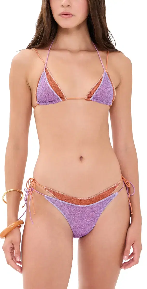 Oseree Double Microkini Bikini Set ilac Orange