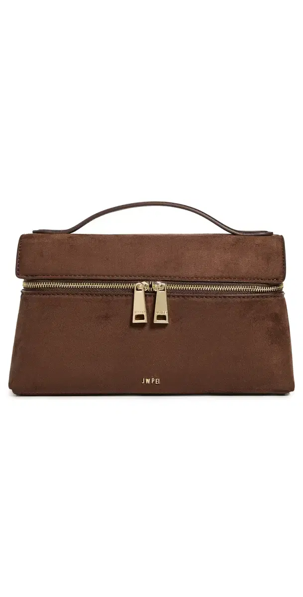 JW PEI The Top Handle Faux Suede Bag Mocha Brown One Size