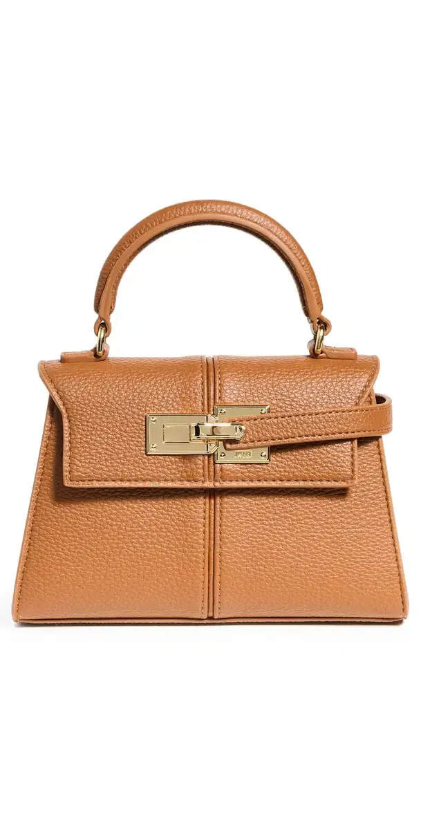 JW PEI Elise Faux Leather Top Handle Bag Brown One Size