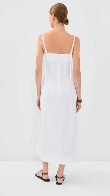 Co Bustier Midi Dress White | Thumbnail 3
