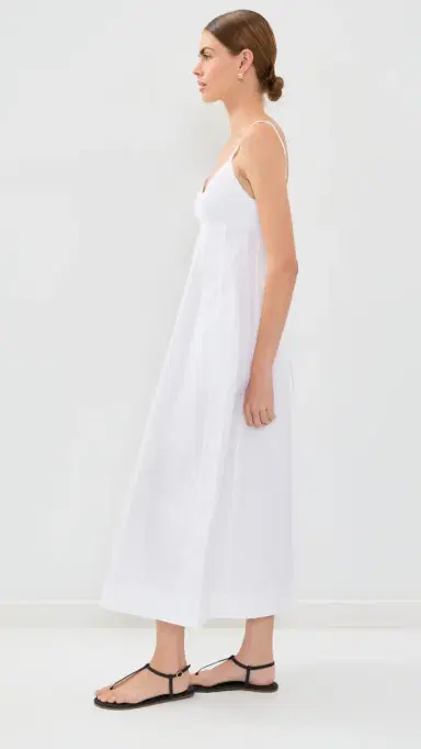 Co Bustier Midi Dress White | Thumbnail 4