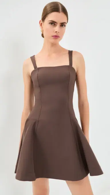 Simkhai Sadie Mini Dress Chocolate 8 | Thumbnail 2